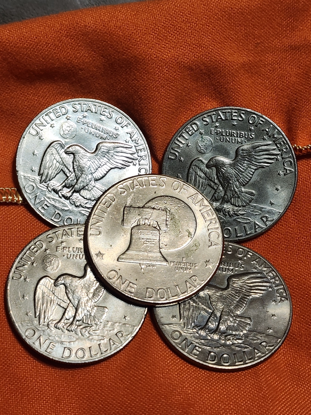 Vintage 1974 1776-1976 D Eisenhower Ike Dollar Coin Lot - Bicentennial Lot 5